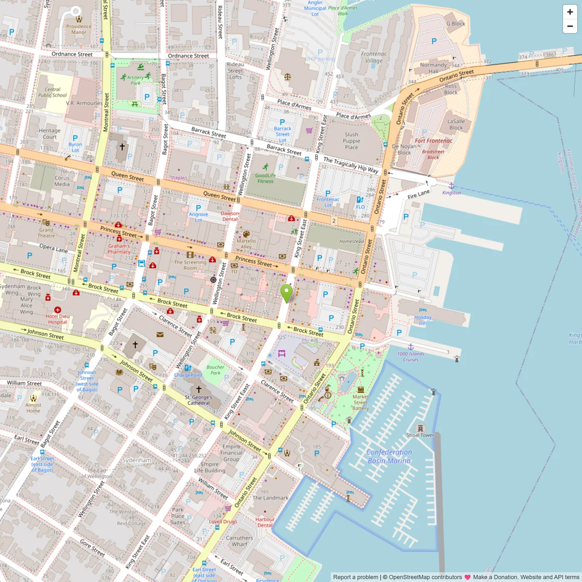 Map showing Dino's Barber Shop location